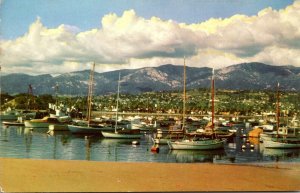 California Santa Barbara Yacht Harbor 1965