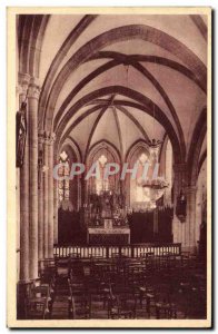 Old Postcard Lescure Interior L & # 39Eglise Notre Dame de Lescure