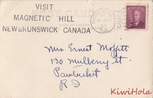 Postcard RPPC Magnetic Inn Magnetic Hill NB Canada