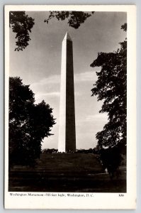 RPPC DC Washington Monument With Tourists Early Cars Mainzer Photo Postcard B34