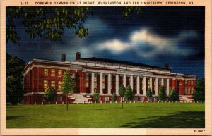 Vtg 1930s Washington & Lee University Doremus Gymnasium Lexington VA Postcard