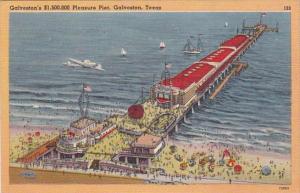 Texas Galveston Pleasure Pier 1947