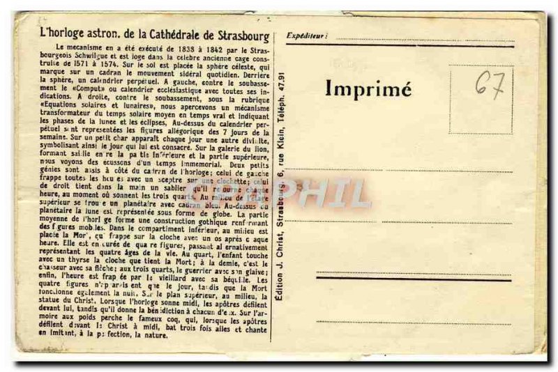 CARD SYSTEM Strasbourg Astronomical Clock