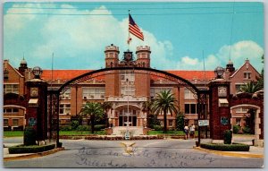 Tallahassee Florida 1960s Postcard Main Entrance Florida State University
