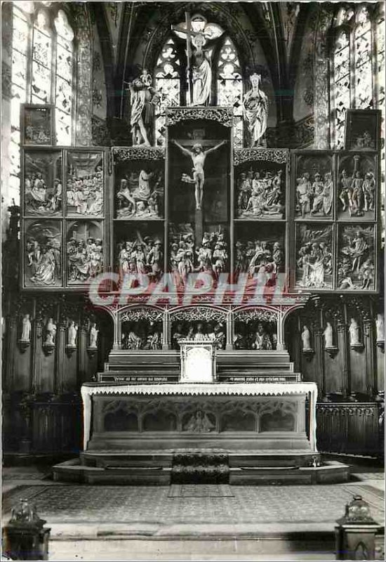 Modern Postcard The altarpiece of the parish church of kaysersberg (ht rhin) ...