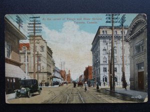 Canada TORONTO Corner of YONGE & BLOOR STREETS c1909 Postcard by Valentine