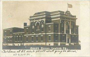 OK, Lawton, Oklahoma, Court House, RPPC