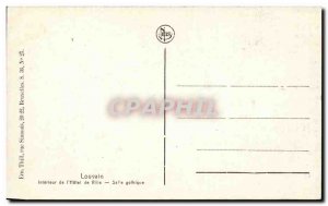 Old Postcard Belgium Leuven Interior of & # 39Hotel city Gothic Room