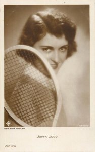 Cinema film star beauty actress Jenny Jugo tennis