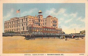 REHOBOTH BEACH DELAWARE CARLTON HENLOPEN HOTEL GROUP OF 3 POSTCARDS (1939-1940s)