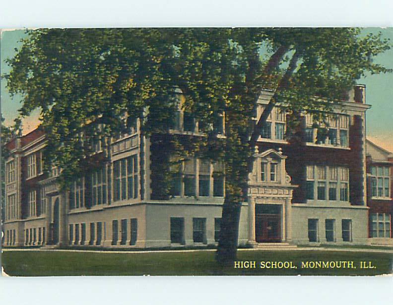 Divided-Back HIGH SCHOOL Monmouth Illinois IL k0669