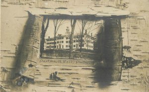 Postcard New Hampshire Hanover Dartmouth College birch bark border 23-10536