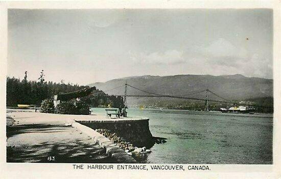 Canada, British Columbia, Vancouver, RPPC, Harbour Entrance