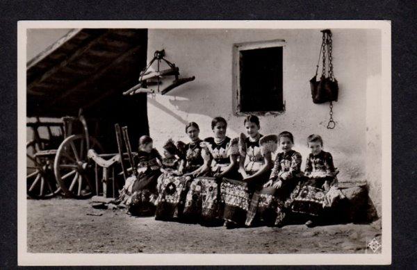 Hungary Mez?kövesd Girls Costumes Hongrie Photo Postcard RPPC Carte Postale...