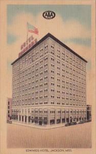 Mississippi Jackson Edwards Hotel 1947