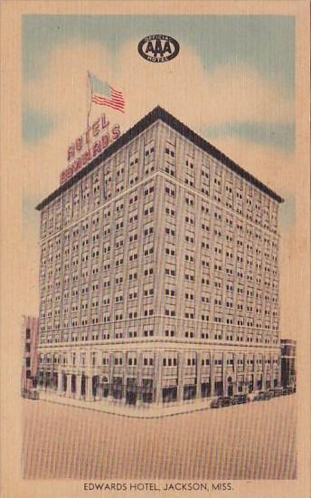 Mississippi Jackson Edwards Hotel 1947