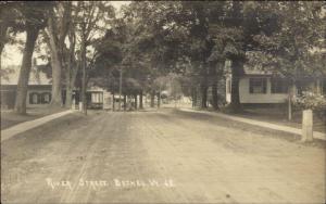 Bethel VT River Street c1910 Real Photo Postcard