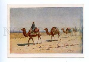 144992 CENTRAL ASIA Caravan in Steppe CAMEL by ZOMMER Vintage