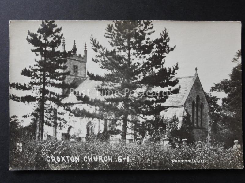 North Lincolnshire CROXTON CHURCH Old RP Plain Back Postcard