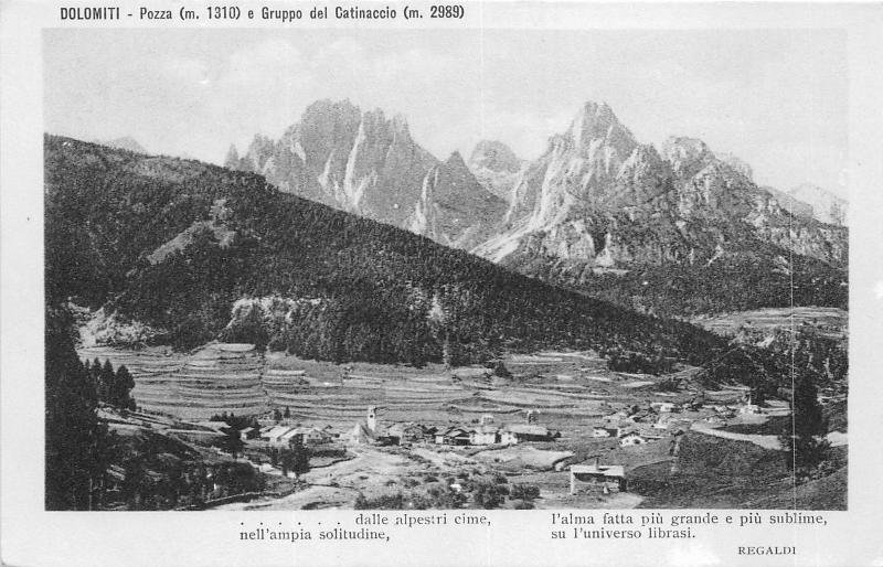 BF36667 pozza e gruppo del catinaccio dolomiti italy