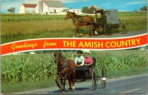 Pennsylvania Amish Country Greetings Split View