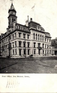 Iowa Des Moines Post Office 1908
