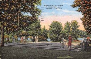 Shuffle Boards Courts Riverside Park - Janesville, Wisconsin WI