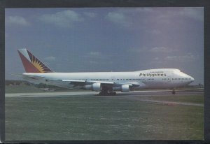 Aviation Postcard- Aeroplane - EI-BZA B747 Pal, Philippines,London Gatwick T9742