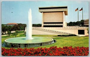 Austin Texas 1960s Postcard LBJ Lyndon Johnson Library Campus University Texas