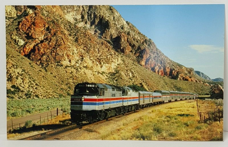 Amtrak Desert Wind Railroad Train Oversize Vintage Postcard