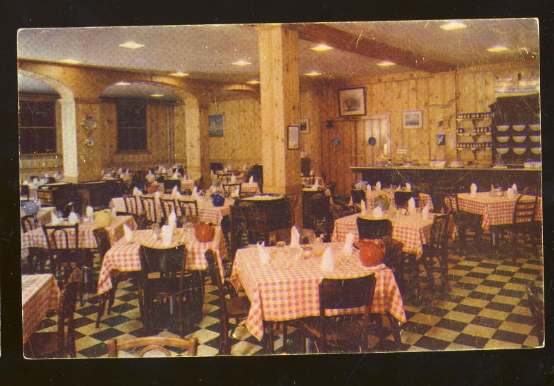 Portland Maine Me Postcard Main Dining Room Boone S