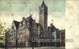 Post Office - MIlwaukee, Wisconsin WI Postcard