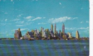 New York City Lower Manhattan Skyline 1956