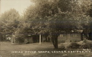 Center Ossipee NH Indian Mound Camps c1915 Real Photo Postcard