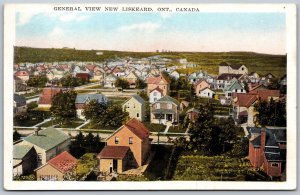 Postcard New Liskeard Ontario c1930 General View of Town Timiskaming District