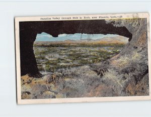 Postcard Paradise Valley through Hole in Rock, Paradise Valley, Arizona