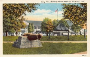 LPS16 PUT-IN-BAY Ohio Perry's Memorial Perry Park Postcard