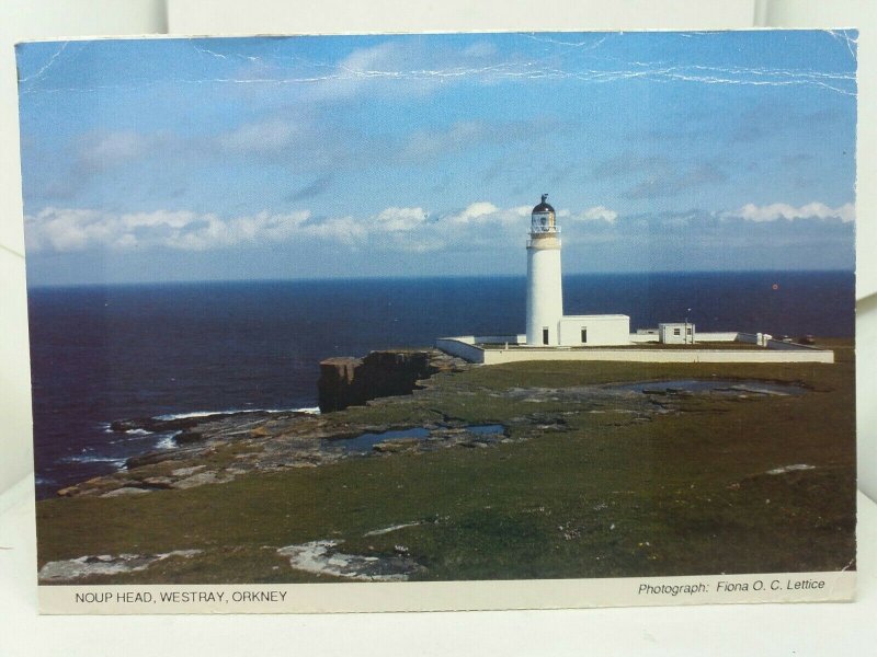 Vintage Postcard Noup Head Lighthouse Westray Orkney