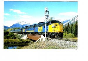 VIA Railway Train,Sawback Range, Banff Park, Alberta,