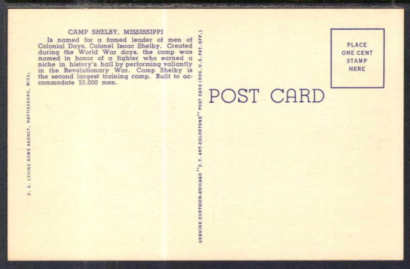 Army Life in Tents,Camp Shelby,MS