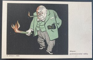 Mint Czechoslovakia Postcard Post War Anti US NATO Main Instigator Of The War