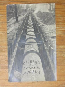 Pipe Layers Labor Workers Chicago 1909 on Back ORCHARD ST. Lot of 5 RPPCs