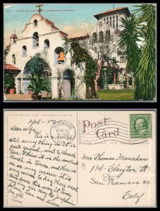 ABRO US Used 1912 Card Glenwood Mission Inn Church and Hotel Riverside Ca.