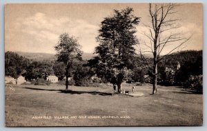 Ashfield  Massachusetts  Golf Course    Postcard
