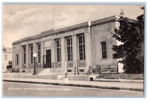 Norwalk Connecticut Postcard United States Post Office South Exterior View c1940