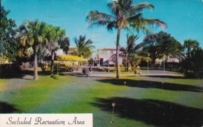 Florida Fort Lauderdale Driftwood Apartments 9 Hole Putting Green 1957