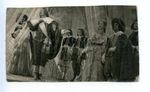 168015 Russia BALLET Stage DANCERS old REAL PHOTO