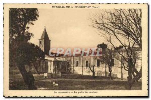 Old Postcard Notre Dame de Rochefort Gard Well Monastery monks