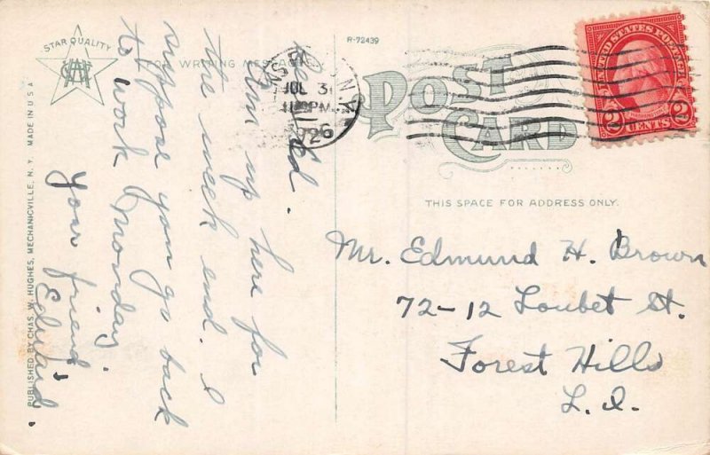 Glen Falls New York First National Bank White Border Vintage Postcard U4719