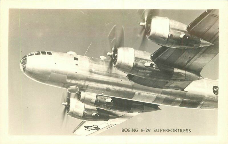 Military Bomber Aircraft 1940s RPPC real photo Postcard 20-7817